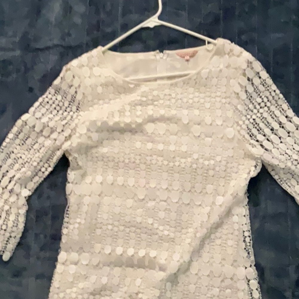 White lace dress